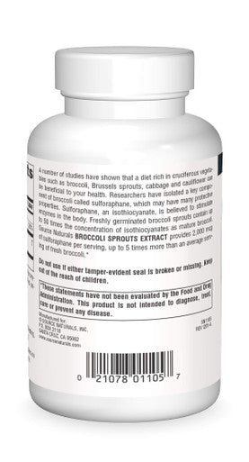 Source s Broccoli Sprouts Extract 250 mg Sulforaphane - 120 Tablets
