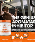 Genius Estrogen Balance, DIM Supplement - Estrogen Blocker for Men & Women - Hormones, Hormonal Acne & Menopause - Anti-Estrogen Aromatase Inhibitor with Grape Seed Extract & BioPerine - 30 Capsules