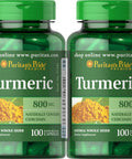 Puritan's Pride Turmeric 800 mg 100 Capsules (2 Pack)