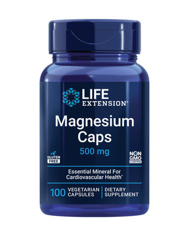 Life Extension - Magnesium Capsules 500 Mg, 100 Vegetarian Capsules