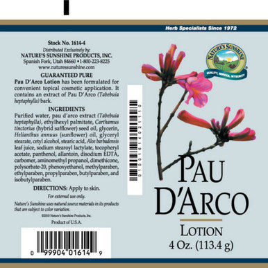 Pau D'Arco Lotion (4 Fl Oz)