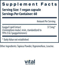 Vital Nutrients Guggul E & Z | Vegan Guggul Supplement | Cholesterol Supplement for Healthy LDL and Triglyceride Levels | Gluten Dairy Soy | Non-GMO | 60 Capsules