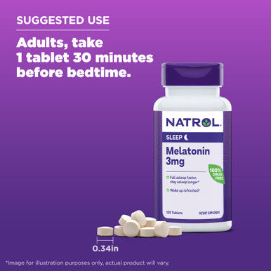 Natrol Melatonin Tablets- 3Mg, 120 Count
