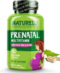 Naturelo Prenatal Multivitamin With Gentle Chelated Iron, Methyl Folate, Plant Calcium & Choline - Vegan, Vegetarian - Non-Gmo - Gluten - 180 Capsules - 2 Month Supply