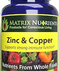 ZINC and Copper LAB Tested for Highest Purity Fast Absorption 100% Organic Natural Ingredients Massive Immune Support Repair Heart and Body Vegan Tablets (60ct)
