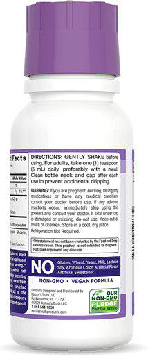 Nature's Truth Black Elderberry Extract 4250mg | 8 oz Syrup | Super Concentrated Sambucus Supplement | Vegan, Non-GMO, Gluten