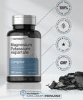 Magnesium Potassium Aspartate Complex | 180 Capsules | Non-GMO and Gluten Free Formula | by Horbaach