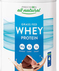 Precision All Natural Whey Protein Powder - Chocolate Velvet Protein Flavour, 850 g | Hormone-free and gluten-fee