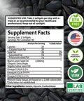 Mother Nature Organics Superfoods for Organic Living Organic Black Seed Oil Capsules - 3 Month Supply - 180 Count (2000Mg Per Serving) High Potency, Organic Cold Pressed Nigella Sativa Oil (Non-Gmo)
