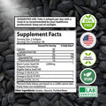 Mother Nature Organics Superfoods for Organic Living Organic Black Seed Oil Capsules - 3 Month Supply - 180 Count (2000Mg Per Serving) High Potency, Organic Cold Pressed Nigella Sativa Oil (Non-Gmo)