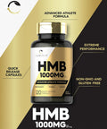 Carlyle HMB Supplement | 1000 mg | 120 Capsules | Non-GMO and Gluten Advanced Athlete Formula