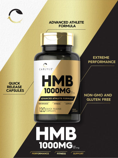 Carlyle Hmb Supplement | 1000 Mg | 120 Capsules | Non-Gmo And Gluten Free Advanced Athlete Formula