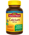 Nature Made Calcium 500 Mg With Vitamin D3 Dietary Supplement For Bone Support 130 Tablets