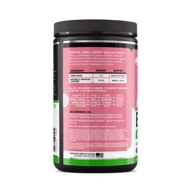 Optimum Nutrition Amino Energy Naturally Flavored Powder Pre Workout Bcaas Amino Acids Keto Friendly Green Tea Extract Energy Powder - Watermelon 25 Servings
