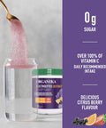Organika Enhanced Collagen Protein Power Greens - With 16 Organic Fruits And Vegetables & Electrolytes Defence With Elderberry And Echinacea- Citrus Berry - Immune System Support