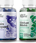 Wild & Organic Brain Support Gummies & Ginkgo Biloba Gummies