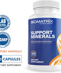 Biomatrix Mineral Supplement For Men And Women, Chelated Minerals Iron-Free, Calcium, Magnesium, Copper, Zinc, Vitamin D, Iodine Veggie Caps, 30-Day Supply