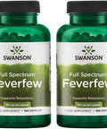 Swanson Feverfew 380 Milligrams 100 Capsules (2 Pack)