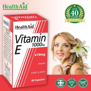 HealthAid Vitamin E 1000iu 60 Capsules