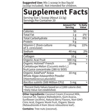 Garden of Life Grass Fed Collagen Super Beauty Powder - Blueberry Acai 20 Servings Collagen Powder For Women Skin Hair Nails Joints Collagen Peptides Powder Collagen Protein Collagen Supplements