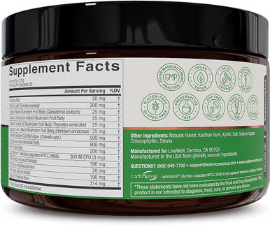 Live Conscious Beyond Greens Concentrated Superfood Powder & Organic Pea Protein Powder - Vanilla Dream Flavor | Immune System Boost & Gut Health + Metabolism & Muscle Support