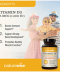 Naturewise Vitamin D3 1000Iu (25 Mcg) In Cold Pressed Olive Oil