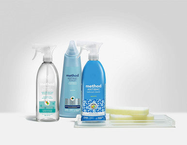 Method Foaming Tub + Tile Cleaner Cleans Mold + Mildew Stains Eucalyptus Mint Scent 28 Fl Oz (Pack of 8)