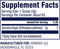 Vimergy Natural Spirulina Powder, 83 Servings Super Greens Powder Nutrient Dense Blue-Green Algae Superfood for Smoothies & Juices Immune Support - Non-GMO, Gluten-Free, Vegan & Paleo (250g)