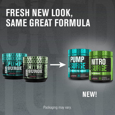 Nitrosurge PreWorkout Pumpsurge CaffeineFree PreWorkout Morning Night Bundle for Increased Focus Stamina Endless Energy Powerful Pumps Watermelon Flavor