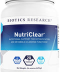 Biotics Research NutriClear Powder. Nutritional Support for Detoxification and Metabolic Clearing. Healthy Body Composition. Glutathione. 17g Organic Pea Medium Chain Triglycerides 24 Oz (670 g)