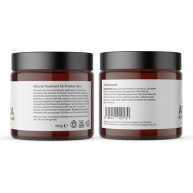 Benatural Essentials All Natural Arnica & Comfrey Cream 100g | For Sprains & Bruises | Botanical Cream for Skin Comfort After Activity | With Jojoba Oil & Vitamin E | pH Balanced | Made in the UK