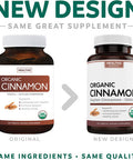 USDA Organic Ceylon Cinnamon 120 Tablets 1000mg per Serving Cinnamon Bark Supplement for Natural Support No Powder Capsules or Pills