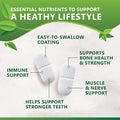 Calcium 1200 Mg With Vitamin D3, Calcium Supplement Vitamins, Supports Bone Strength, Teeth & Immune System, Calcium Supplements For Women & Men, Nature'S Absorbable Calcium Carbonate - 60 Tablets