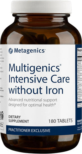 Metagenics Intensive Care Without Iron - Multivitamin - Dietary Supplements for Everyday - with Quercetin Beta-Carotene Ascorbic Acid & More - Non-GMO - Gluten- - 180 Tablets