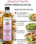 Colavita Roasted Garlic Extra Virgin Olive Oil, 32 Fl Oz ÃƒÂ¢Ã¢â€šÂ¬Ã¢â‚¬Å“ Cold Pressed EVOO Infused with Natural Roasted Garlic Flavor for Cooking, Dressings, Marinades & Dipping
