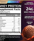 Nature'S Nutrition Whey Protein Powder 24g - Chocolate Ice Cream Whey Isolate Protein for Muscle Growth Support - Premium Whey Powder for Fast Absorbing and Easy Digesting for Men and Women Gluten - 24 Servings