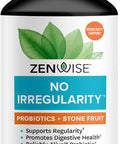 Zenwise No Irregularity Magnesium Vegan Probiotics Constipation Protection and Digestive Relief with Prune Apricot and Date Juice for Women and Mens Digestive and Immune Health 60 Count