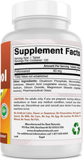 Best Naturals Policosanol 40mg 120 Tablets - Promotes Healthy Cardiovascular Function
