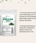 Micro Ingredients Organic Spirulina Supplement (Raw Spirulina Organic Filler Free), 3000MG , 720 Tablets (4 Month Supply)