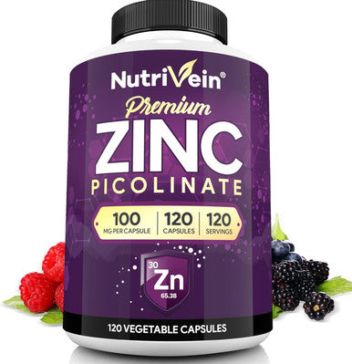 Nutrivein Premium Zinc Picolinate, Ashwagandha, And Liposomal Glutathione Supplement Bundle: Sea Moss, Reduced Glutathione, & Zinc Supplements For Men & Women For Immunity, Detox, Rest, & Recovery