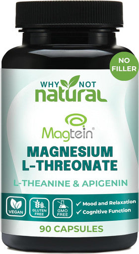 Why Not Natural Magnesium L-Threonate Complex With Apigenin And L-Theanine 90 Capsules Patented Magtein Supplement