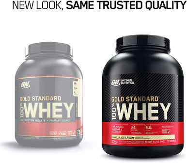 Optimum Nutrition Gold Standard Whey Vanilla Ice Cream - 5 Lbs