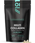 Revive Naturals Multi Collagen 2400mg Types I II III V & X 180 Capsules Wild Caught Marine Grass Fed Bovine Eggshell & Free-Range Chicken Collagen Powder with Hyaluronic Acid & Vitamin C by Alpha01