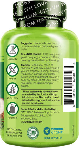 NATURELO Hair, Skin and Nails Vitamins - 5000 mcg Biotin, Collagen, Natural Vitamin E - Supplement for Healthy Skin, Hair Growth for Women and Men Ãƒâ€šÃ¢â‚¬â€œ 60 Capsules