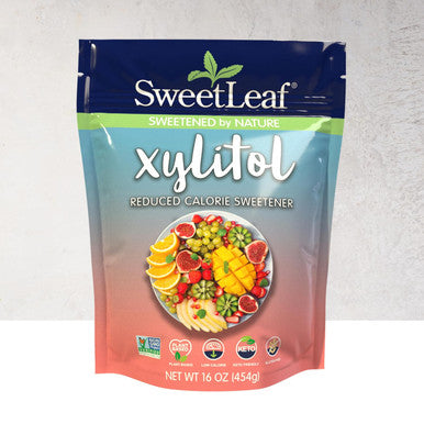 Sweetleaf Xylitol Low-Calorie Sweetener with No Fillers - 100% Pure for Baking & Cooking - Plant-Based Gluten- Non-GMO Verified - Enhance Your Healthful Lifestyle - 16 Oz