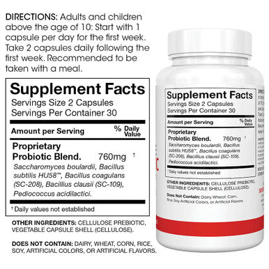 Silver Fern Brand 60 Day Digestive System Reboot Kit - Gut Health Maintenance &Support - Probiotic, Fiber & Digestive Enzymes