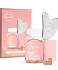 bear Pro Collagen, Vegan Collagen Gummy Vitamins with 100mg of Amino s + Peptides, Vitamin C, Biotin & Vitamin D - Gua Sha Holiday Set