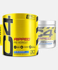 C4 Ripped Pre Workout Powder ICY Blue Razz | Creatine Free + Sugar Free Preworkout Energy Supplement for Men & Women | 150mg Caffeine + Beta Alanine + Weight Loss | 30 Servings