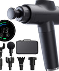Fusion Black Pro Deep Tissue Massage Gun For Athletes - Percussion Massager For Pain Relief, Muscle Therapy And Relaxation