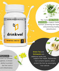 Drinkwel Better Mornings - Premium Multivitamin Supplement - Liver Cleanse, Detox, Immune Support- Milk Thistle, Vitamin C, Zinc, Magnesium - 30 Count